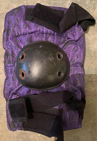 Set Protecciones Skate Rodilleras Coderas Morado