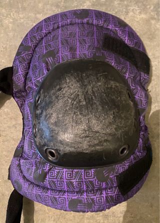 Set Protecciones Skate Rodilleras Coderas Morado