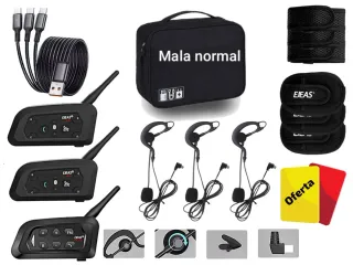 Kit EJEAS Intercomunicador motos árbitro