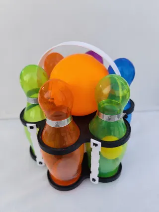 Juego de Bolos y Pelota Naranja