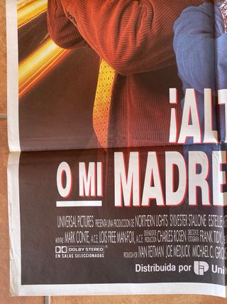 Póster Película ¡Alto! O Mi Madre Dispara