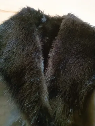 Abrigo reversible ante y pelo