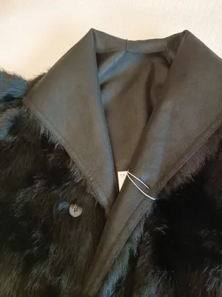 Abrigo reversible ante y pelo