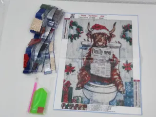 Kit Pintura Diamante navideño 30x40cm