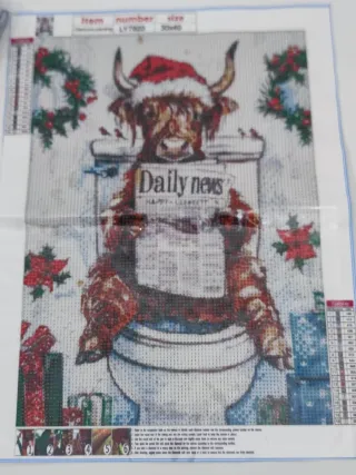 Kit Pintura Diamante navideño 30x40cm