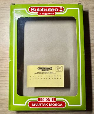 Subbuteo La Leggenda Team Spartak Mosca 1990/91