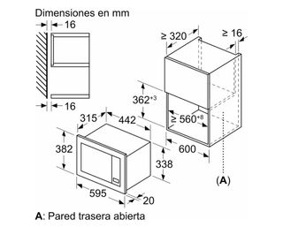 Microondas Integrable Bosch Bel623ms3 NUEVO