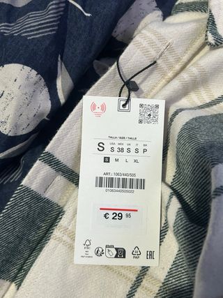Camisa Zara cuadros nueva