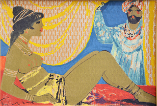 Quadro Fiume Salvatore Appuntamento con Sceicco