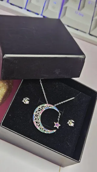 Collar y Pendientes Plata Nuevos