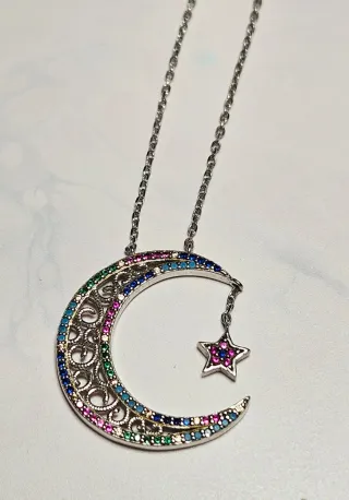 Collar y Pendientes Plata Nuevos