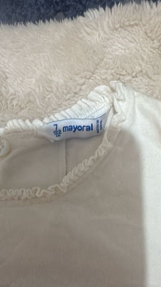 Camiseta niña manga larga estampada Talla 7