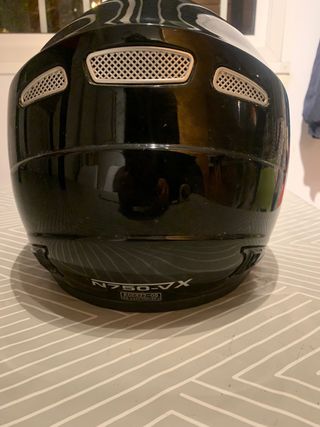 Casco Moto Nitro Talla XS Negro