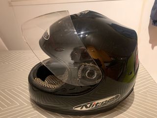 Casco Moto Nitro Talla XS Negro