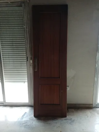 Puertas de madera con cristal