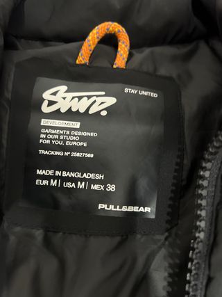 Chaleco acolchado Pull&Bear negro