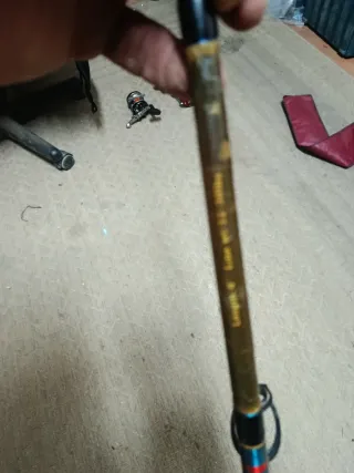 Caña de pescar con carrete para el curricán