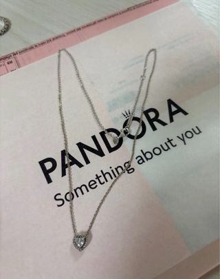 Collana Pandora Cuore Argento
