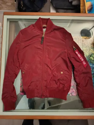 Chaqueta Alpha Industries Roja  Mujer