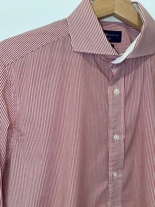 Camisa Álvaro Moreno Rayas Rojas y Blancas