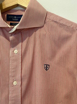 Camisa Álvaro Moreno Rayas Rojas y Blancas