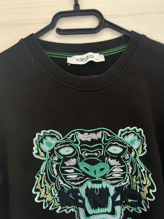 Felpa Kenzo Tigre Nero Verde