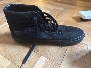 Zapatillas Vans altas negras tela T43