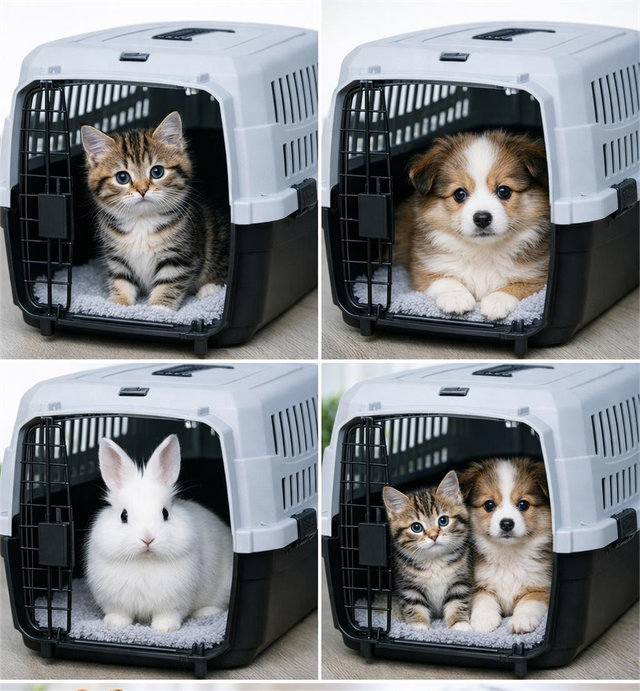 Transportín Mascotas Portátil con Asas