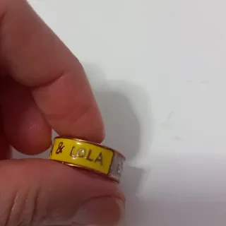 Anillo Bimba y Lola Lila Malva y Amarillo