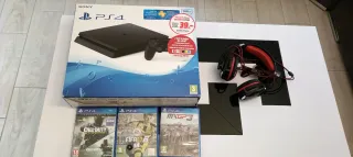 PS4 500GB + Auriculares y 3 juegos