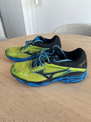 Zapatillas Mizuno Running Azul y Verde