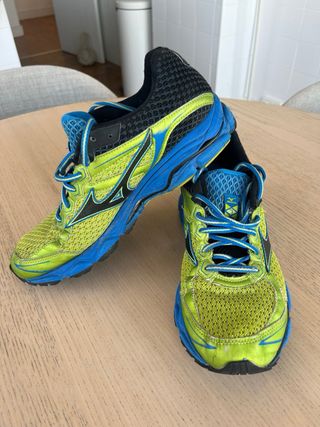 Zapatillas Mizuno Running Azul y Verde
