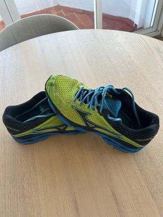 Zapatillas Mizuno Running Azul y Verde