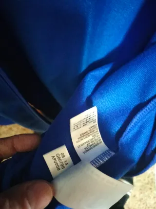 Chaqueta Adidas Talla XL Azul y Blanco