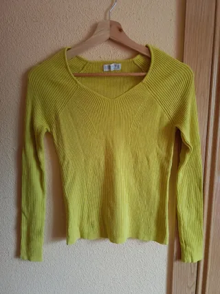 Camiseta manga larga verde lima