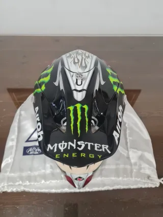 Casco Airoh Motocross Gafas Rojas