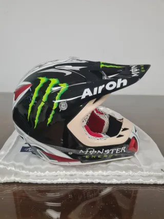 Casco Airoh Motocross Gafas Rojas
