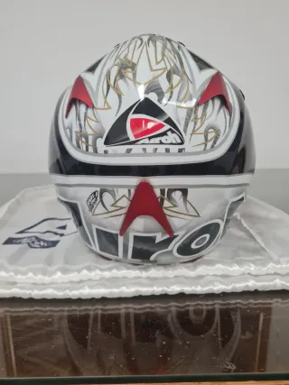 Casco Airoh Motocross Gafas Rojas