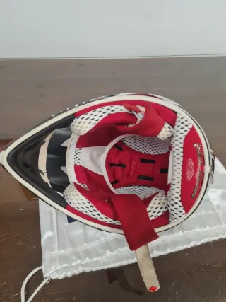 Casco Airoh Motocross Gafas Rojas