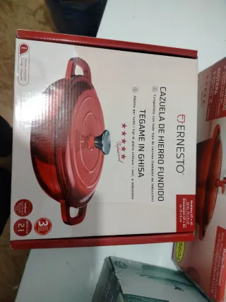 Olla Hierro Fundido Ernesto Roja