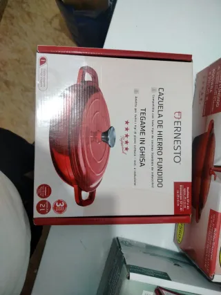 Olla Hierro Fundido Ernesto Roja