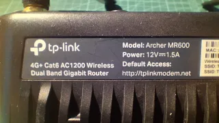 TP-Link Archer MR600 Router 4G AC1200