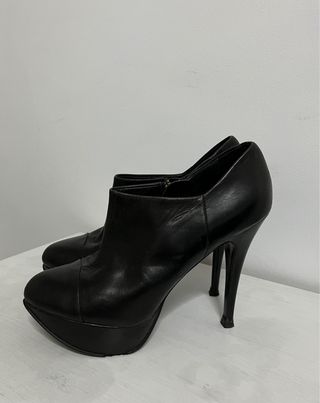 Botines Zara plataforma negros