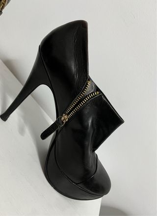 Botines Zara plataforma negros