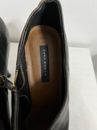 Botines Zara plataforma negros
