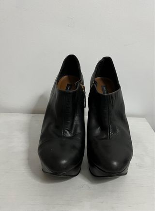 Botines Zara plataforma negros