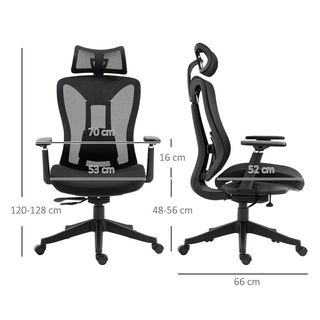 Silla de Escritorio de Malla con Reposacabezas