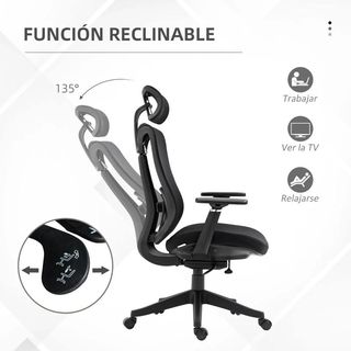 Silla de Escritorio de Malla con Reposacabezas