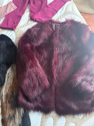 Abrigo pelo Stradivarius Talla M