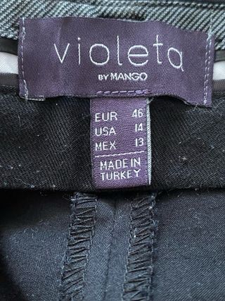 Pantalón Mango Negro Talla 46